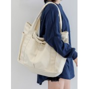 Plain White Canvas Tote Bag