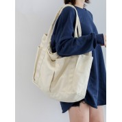 Plain White Canvas Tote Bag