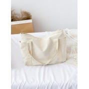 Plain White Canvas Tote Bag