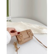 Leather Crossbody Flap Front Bag