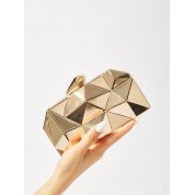 Rose Gold Metallic Evening Bag