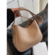 Brown Leather Crossbody Hobo Bag