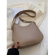 Brown Leather Crossbody Hobo Bag