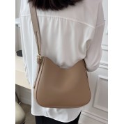 Brown Leather Crossbody Hobo Bag