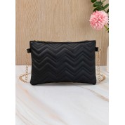 Black Quilted Mini Crossbody Bag