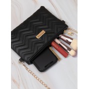 Black Quilted Mini Crossbody Bag