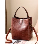 Brown Mini Satchel Crossbody Bag