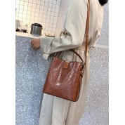 Brown Mini Satchel Crossbody Bag