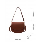 Brown Crossbody Saddle Bag Purse