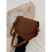 Brown Crossbody Saddle Bag Purse