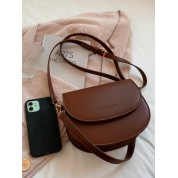 Brown Crossbody Saddle Bag Purse