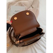 Brown Crossbody Saddle Bag Purse