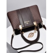 Large Leather Crossbody Bag With Zipper