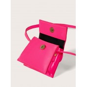 Mini Pink Leather Crossbody Bag