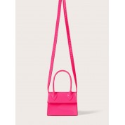 Mini Pink Leather Crossbody Bag