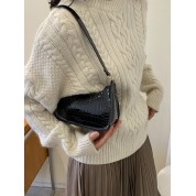 Hobo Embossed Leather Crossbody Bag