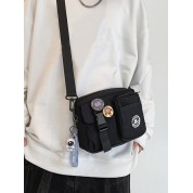 Square Messenger Bag With Buckle