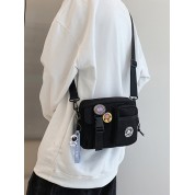 Square Messenger Bag With Buckle