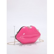 Hot Pink Quilted Crossbody Bag