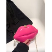 Hot Pink Quilted Crossbody Bag