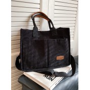 Small Black Shoulder Tote Bag