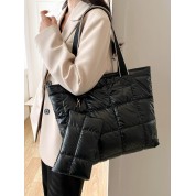 Large Quilted Leather Tote Bag