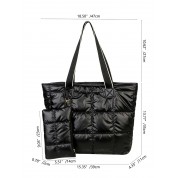 Large Quilted Leather Tote Bag