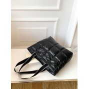 Large Quilted Leather Tote Bag