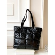 Large Quilted Leather Tote Bag