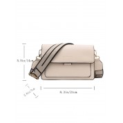 Suede Leather Flap Crossbody Bag