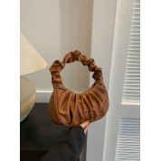 Brown Leather Medium Shoulder Bag