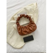 Brown Leather Medium Shoulder Bag