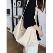 Large Canvas Tote Bag With Zipper