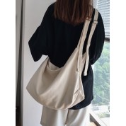 Large Canvas Tote Bag With Zipper