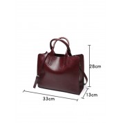 Ladies Brown Leather Tote Bag