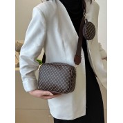 Fold Over Crossbody Leather Bag