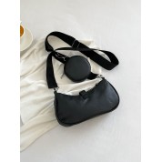 Ladies Black Patent Shoulder Bag