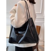 Large Vintage Leather Tote Bag