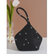 Black Evening Bag With Handle