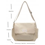 Casual Canvas Messenger Shoulder Bag