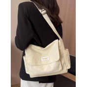 Casual Canvas Messenger Shoulder Bag