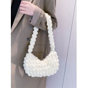 Small White Leather Crossbody Bag