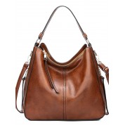 Ladies Brown Leather Shoulder Bags