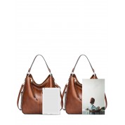 Ladies Brown Leather Shoulder Bags