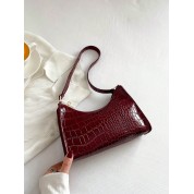 Floral Embossed Leather Crossbody Bag