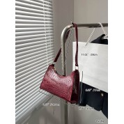 Floral Embossed Leather Crossbody Bag