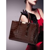 Dark Brown Top Handle Bag