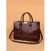 Dark Brown Top Handle Bag