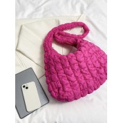 Pink Quilted Cross Body Bag