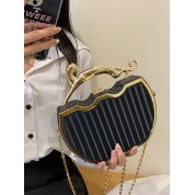 Black Chain Strap Crossbody Bag